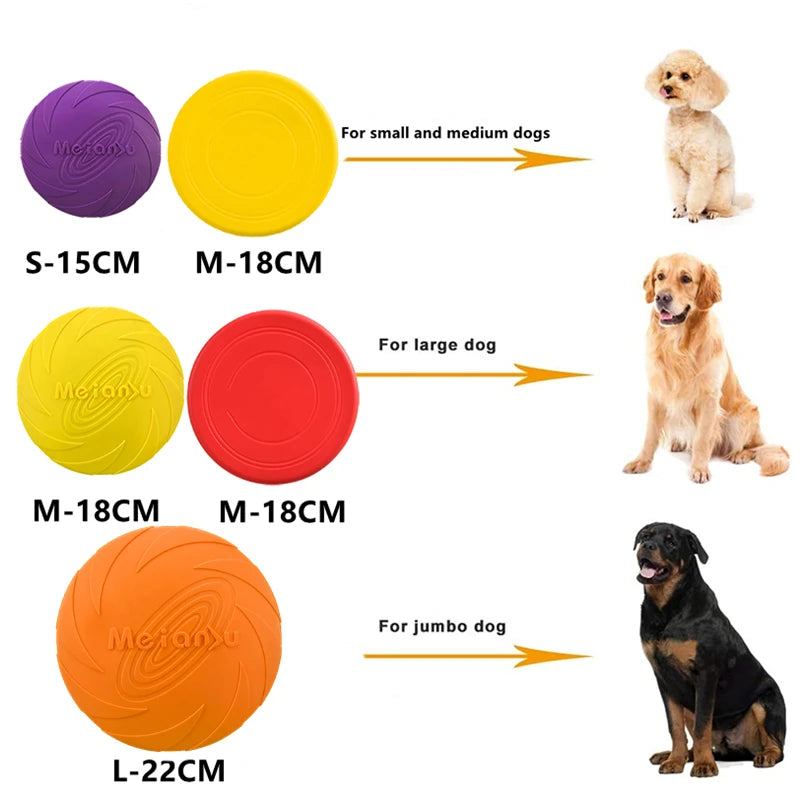 OUZEY Bite-Resistant Flying Disc & Training Toy for Dogs