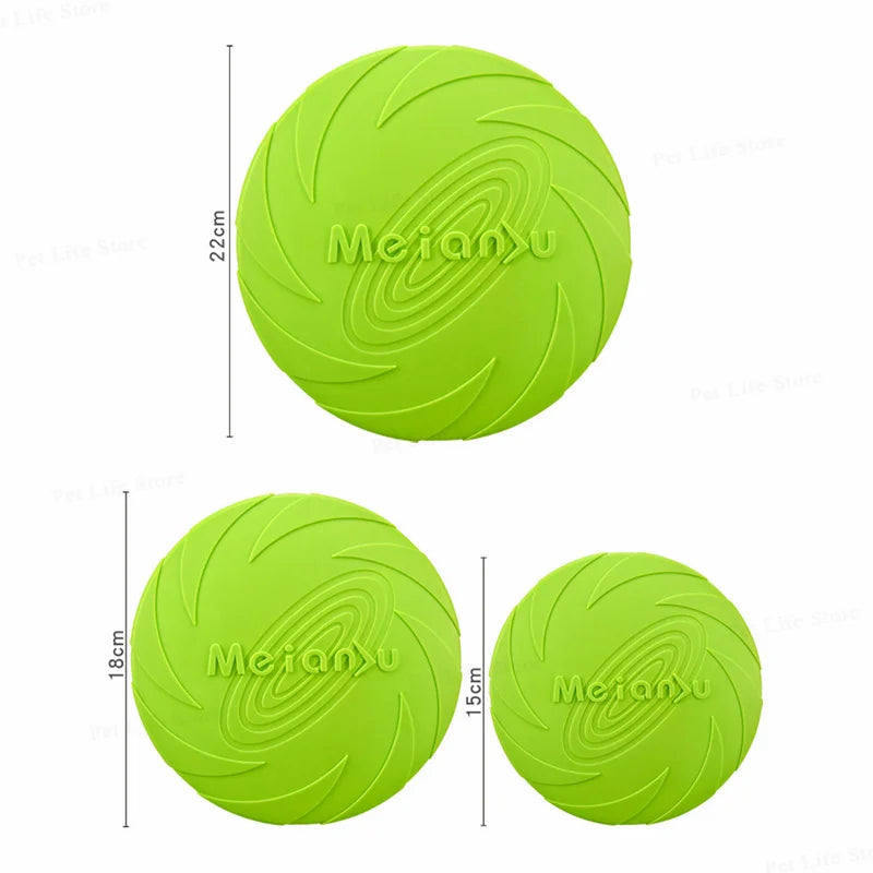 OUZEY Bite-Resistant Flying Disc & Training Toy for Dogs