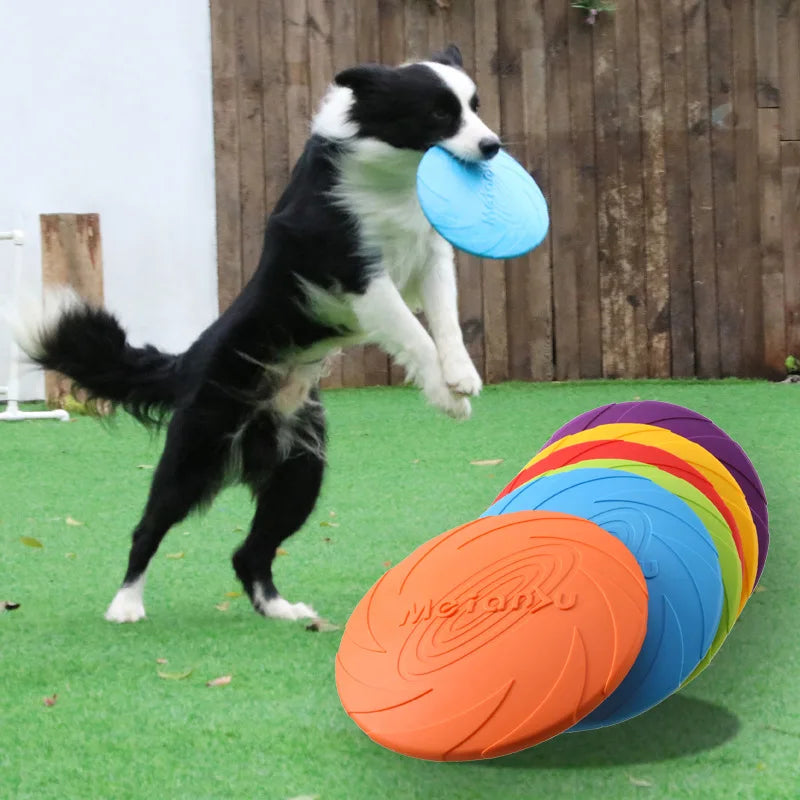 OUZEY Bite-Resistant Flying Disc & Training Toy for Dogs