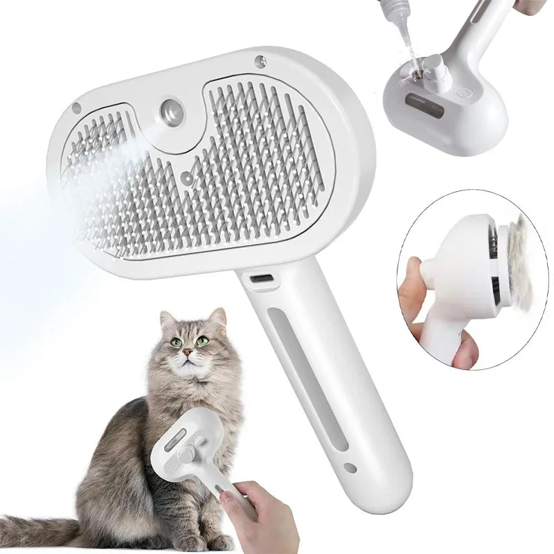 FurFlex 3-in-1 Steam Brush for Pets