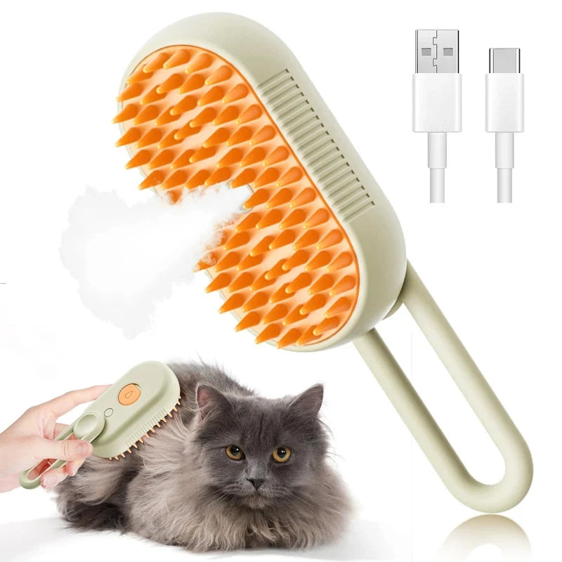 FurFlex 3-in-1 Steam Brush for Pets
