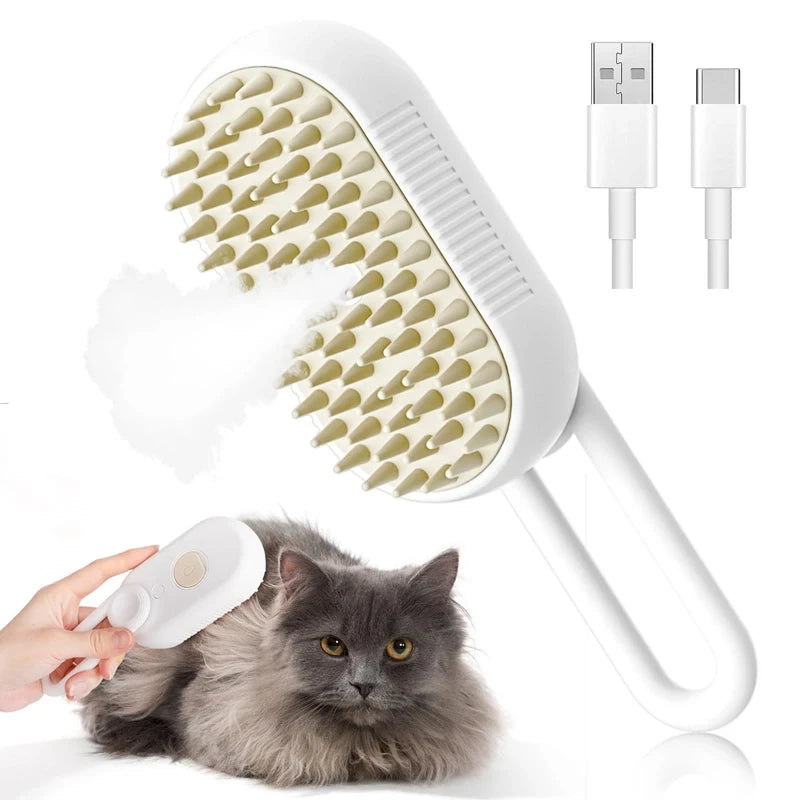 FurFlex 3-in-1 Steam Brush for Pets