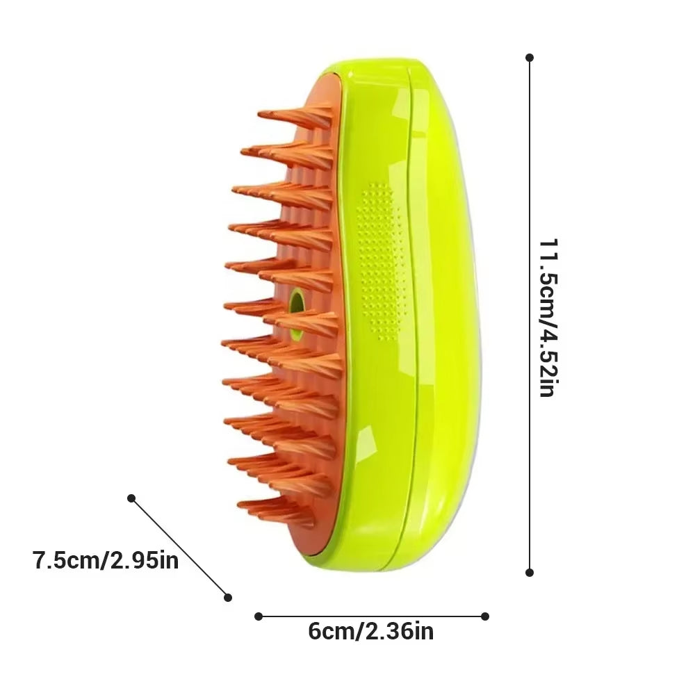 Steamy Electric Brush for Cats and Dogs