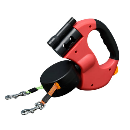 Innovative Dual Retractable Dog Leash with LED Lights
